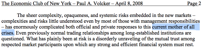 The Mother of All Crisis